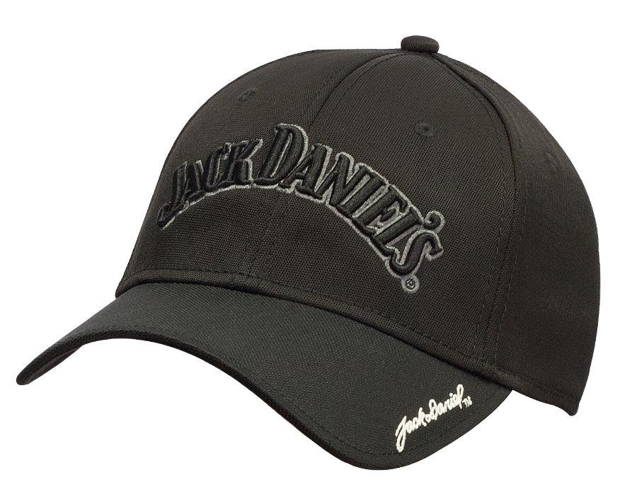 Jack Daniels 6 Panel Black Logo Hat - Flyclothing LLC