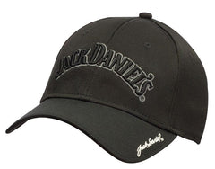 Jack Daniels 6 Panel Black Logo Hat - Flyclothing LLC