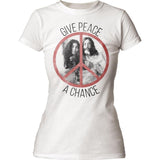 John Lennon Give Peace a Chance juniors tee - Flyclothing LLC