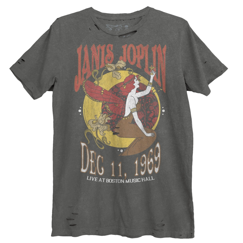 Janis Joplin Nouveau Boston Music Hall Destroyed Unisex T-Shirt
