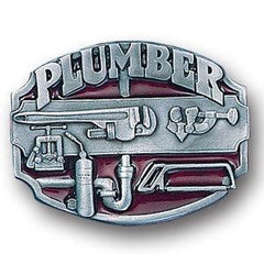 Plumber Enameled Belt Buckle - Flyclothing LLC