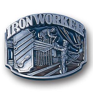 Iron Worker Enameled Belt Buckle - Flyclothing LLC
