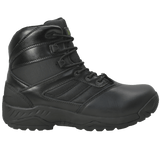 AdTec Men's 6" Full Grain Polishable Leather Side Zipper Tactical Boot Black - Flyclothing LLC