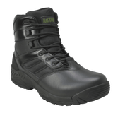 AdTec Men's 6" Full Grain Polishable Leather Side Zipper Tactical Boot Black - Flyclothing LLC