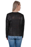 Scully BLACK LAMB ELASTIC LEATHER JACKET - Flyclothing LLC