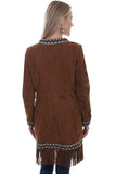 Scully CINNAMON BOAR SUEDE EMBRO BAND COAT - Flyclothing LLC