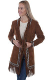 Scully CINNAMON BOAR SUEDE EMBRO BAND COAT - Flyclothing LLC