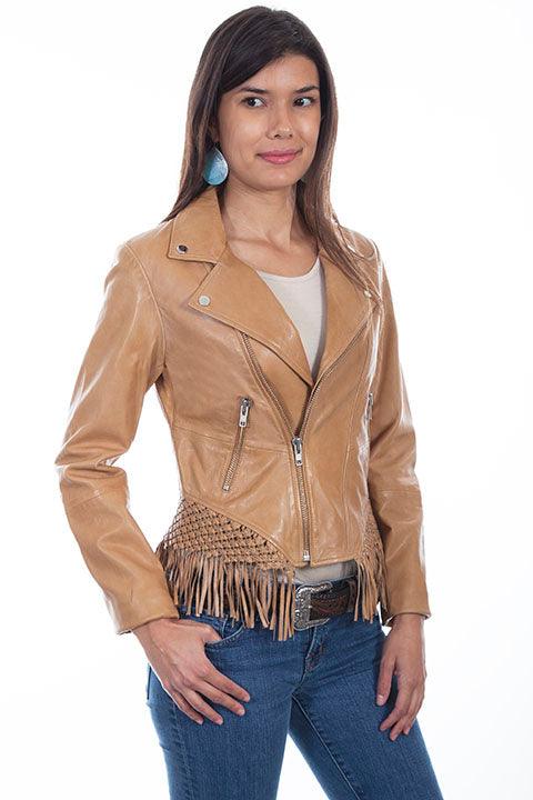 Scully SADDLE TAN MC/FRINGE JACKET - Flyclothing LLC