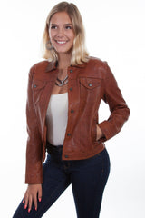 Scully COGNAC JEAN JACKET - Flyclothing LLC