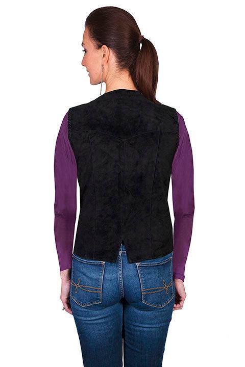 Scully BLACK BOAR SUEDE FRINGE VEST - Flyclothing LLC