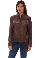 Scully CHOCOLATE BEADED/FRINGE JACKET - Flyclothing LLC