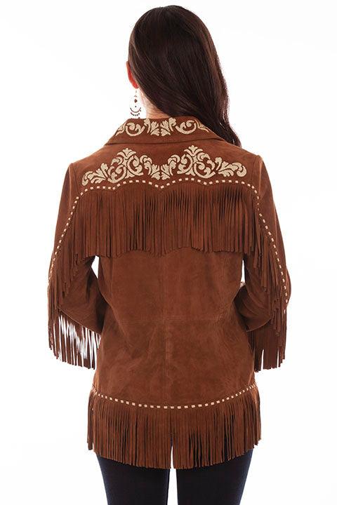 Scully CINNAMON FRINGE/EMBRO JACKET - Flyclothing LLC