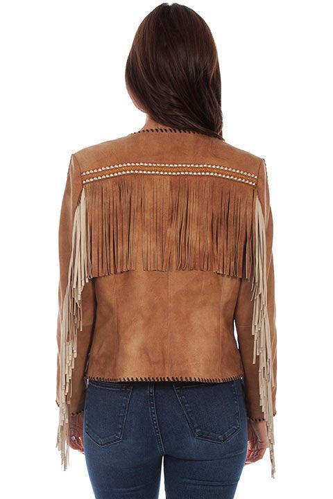 Scully BUCKSKIN BOAR SUEDE FRINGE/STUDDED JACKET - Flyclothing LLC