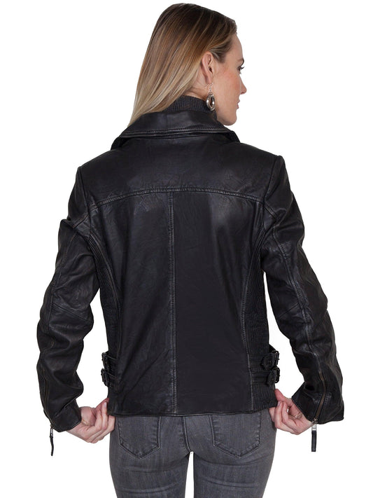 Scully BLACK MOTORCYCLE JACKET - Flyclothing LLC