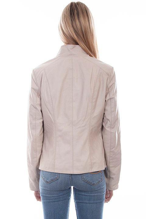 Scully Leather Beige Zip Front Jacket - Flyclothing LLC