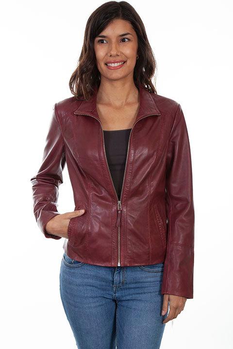 Scully MERLOT ZIP FRONT JACKET - Flyclothing LLC