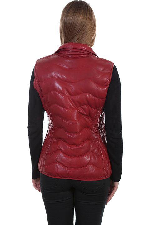 Scully RED LAMB RIBBED VEST - Flyclothing LLC