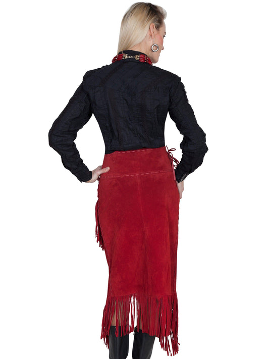 Scully RED BOAR SUEDE LADIES SKIRT - Flyclothing LLC