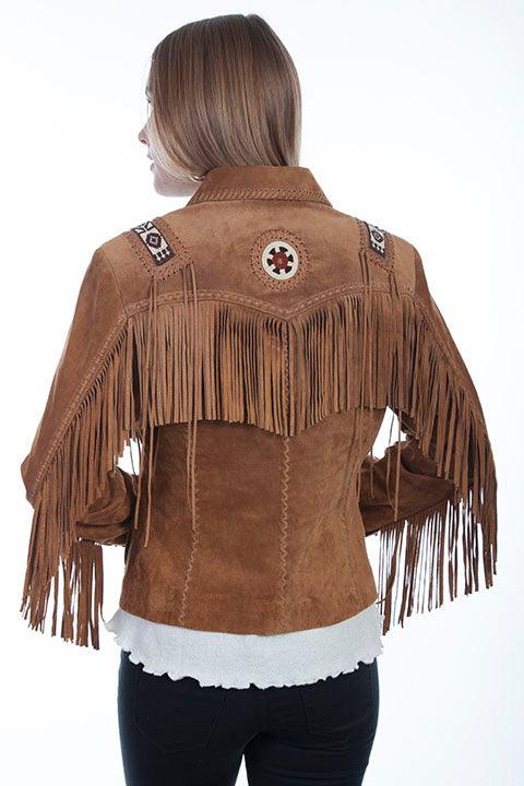 Scully BOURBON BOAR SUEDE BEADED/FRINGE JKT - Flyclothing LLC