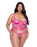 Roma Costume LI622 Bubblegum Heart  2-Piece Bustier Set