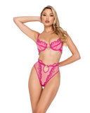 Roma Costume LI623 Bubblegum Heart 2-Piece Short Set