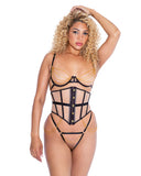 Roma Costume LI634 Caged Temptress 3-Piece Waspie Short Set