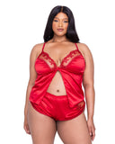 Roma Costume LI642 Rouge Bow 2-Piece Camisole Lounge Set