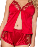 Roma Costume LI642 Rouge Bow 2-Piece Camisole Lounge Set