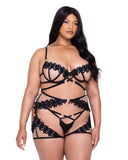 Roma Costume LI647 Ebony Rose 3-Piece Chaps Set