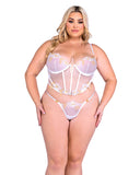 Roma Confidential Peony Paradise Bridal 2-Piece Bustier Set - Flyclothing LLC