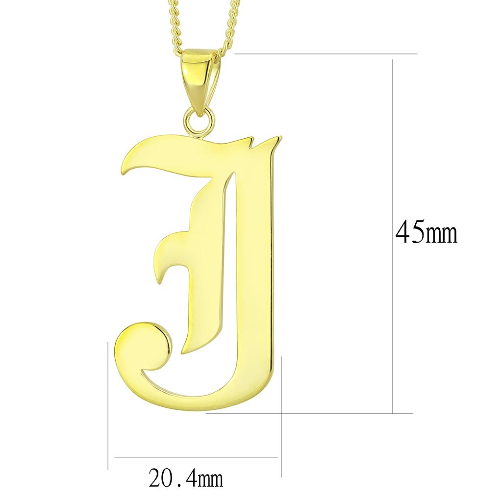 Alamode Gold Brass Chain Pendant with No Stone - Flyclothing LLC