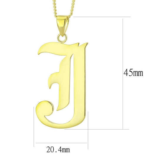 Alamode Gold Brass Chain Pendant with No Stone - Flyclothing LLC