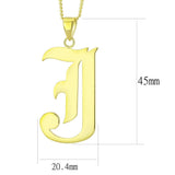 Alamode Gold Brass Chain Pendant with No Stone - Flyclothing LLC