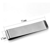 Alamode High polished (no plating) Stainless Steel Money clip with No Stone - Flyclothing LLC