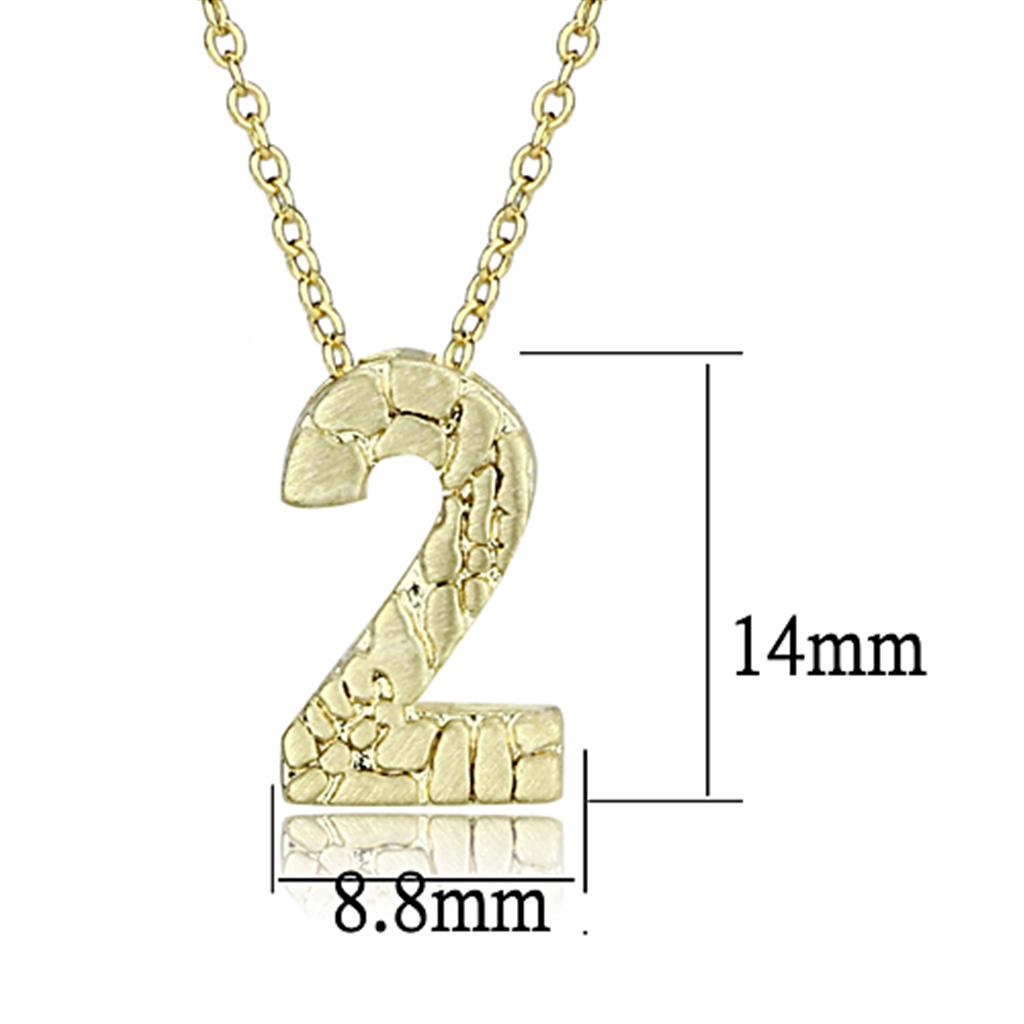 Alamode Flash Gold Brass Chain Pendant with Top Grade Crystal in Clear - Flyclothing LLC