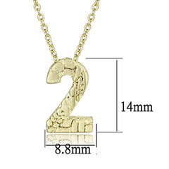 Alamode Flash Gold Brass Chain Pendant with Top Grade Crystal in Clear - Flyclothing LLC