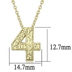 Alamode Flash Gold Brass Chain Pendant with Top Grade Crystal in Clear - Flyclothing LLC