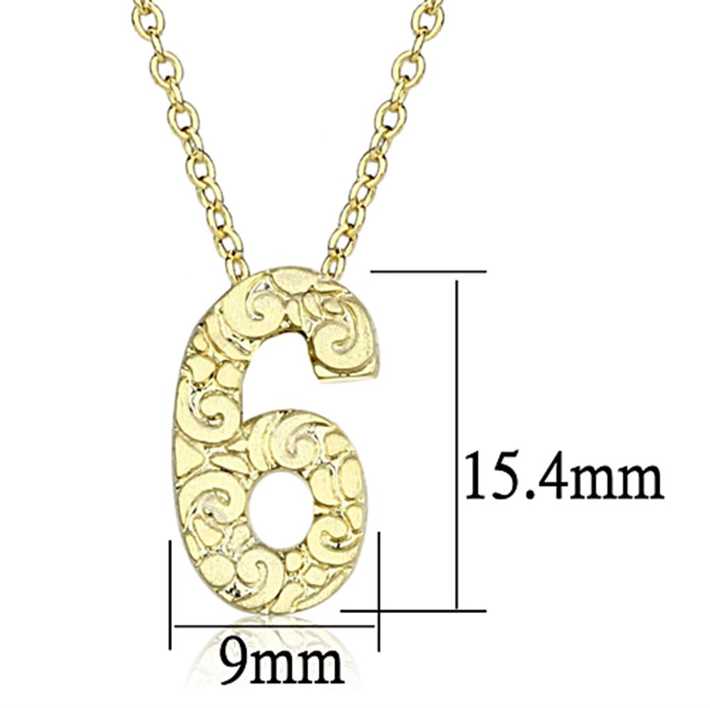 Alamode Flash Gold Brass Chain Pendant with Top Grade Crystal in Clear - Flyclothing LLC