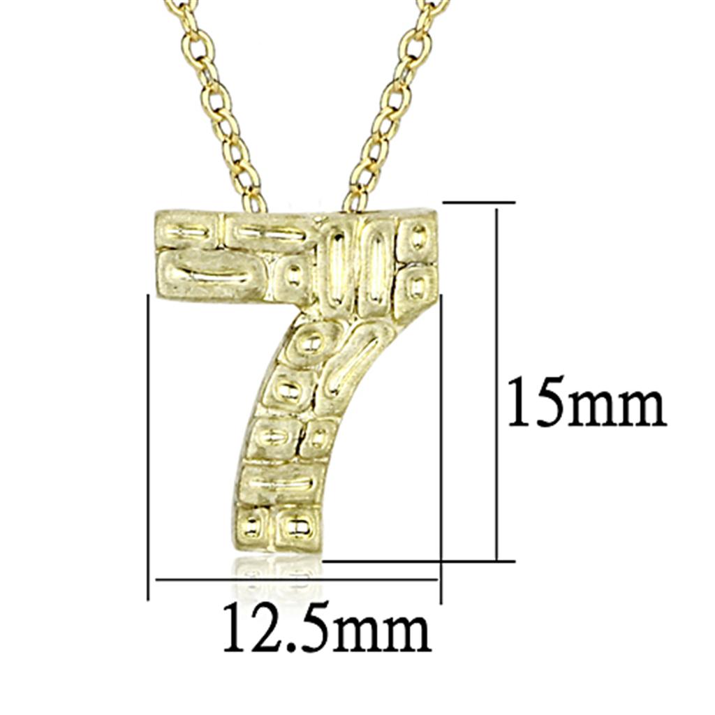 Alamode Flash Gold Brass Chain Pendant with Top Grade Crystal in Clear - Flyclothing LLC