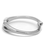 Alamode Rhodium Brass Ring with No Stone - Flyclothing LLC