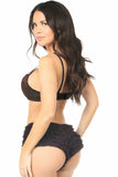 Daisy Corsets Dark Brown Lace Ruffle Panty - Flyclothing LLC