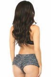 Daisy Corsets Dark Grey Lace Ruffle Panty - Flyclothing LLC