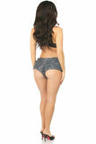 Daisy Corsets Dark Grey Lace Ruffle Panty - Flyclothing LLC