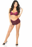 Daisy Corsets Wine Lace Ruffle Panty - Flyclothing LLC