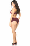 Daisy Corsets Wine Lace Ruffle Panty - Flyclothing LLC