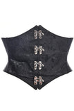 Daisy Corsets Lavish Black/Black Swirl Brocade Corset Belt Cincher w/Clasps