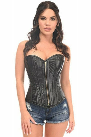 Daisy Corsets Lavish Wet Look Overbust Corset w/Gold Zipper