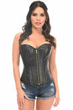 Daisy Corsets Lavish Wet Look Overbust Corset w/Gold Zipper