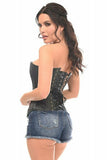 Daisy Corsets Lavish Wet Look Overbust Corset w/Gold Zipper - Flyclothing LLC