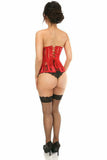 Daisy Corsets Lavish Red Sheer Lace Underwire Open Cup Underbust Corset - Flyclothing LLC